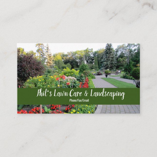 English Gardens Landscaping Business Card (Front)