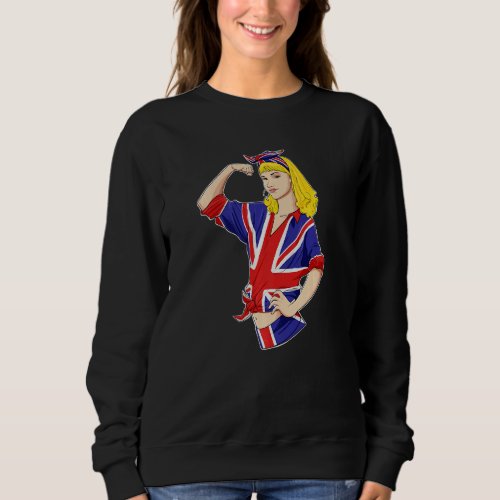 English Girl Unbreakable I Heritage United Kingdom Sweatshirt