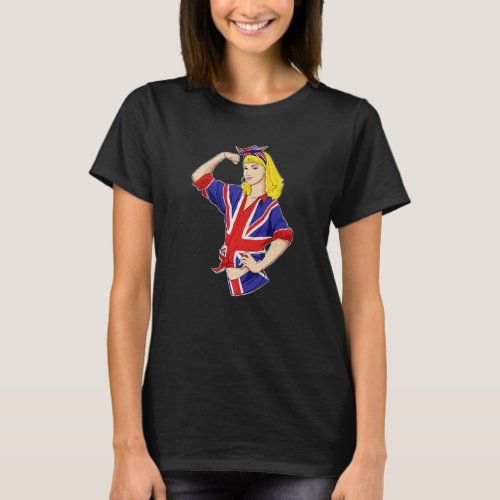 English Girl Unbreakable I Heritage United Kingdom T_Shirt