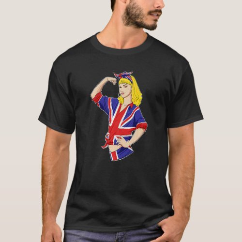 English Girl Unbreakable I Heritage United Kingdom T_Shirt