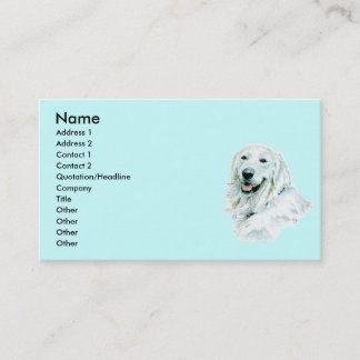 English Golden Retriever Business Cards