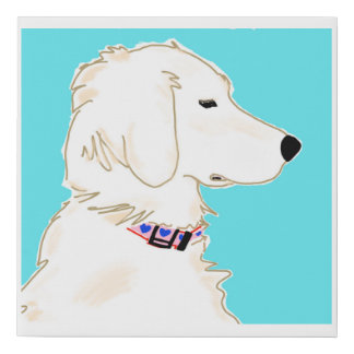 English Golden Retriever Faux Canvas Print