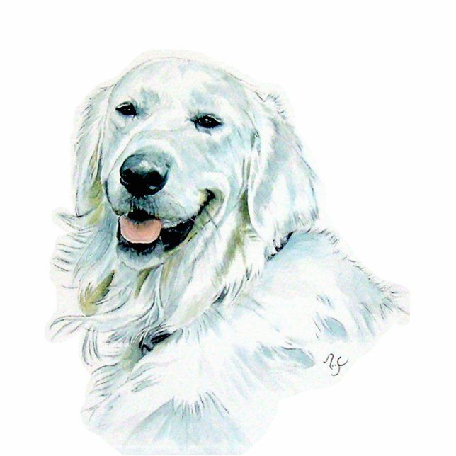 English Golden Retriever Sculpture (Front)