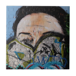 English graffiti, London, UK Ceramic Tile
