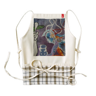 English graffiti, London, UK Zazzle HEART Apron