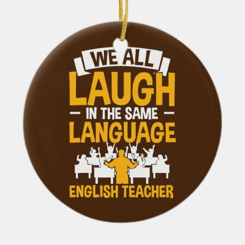 English Grammar Checker We All Laugh in The Same Ceramic Ornament