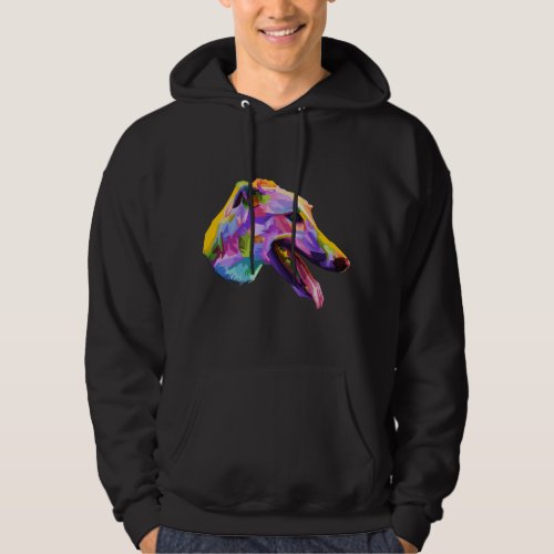 English Greyhound Colorful Pop Art Portrait for Do Hoodie