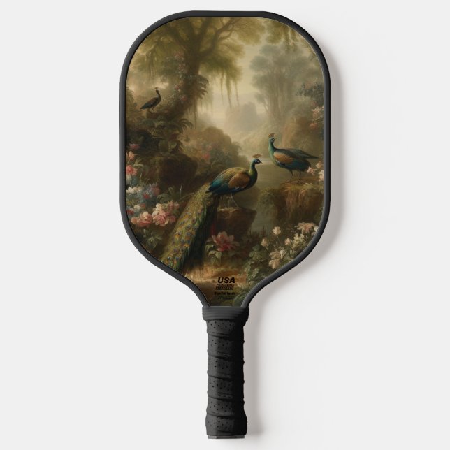 English Grove Peacock Trio Court Courtier Pickleball Paddle (Front)