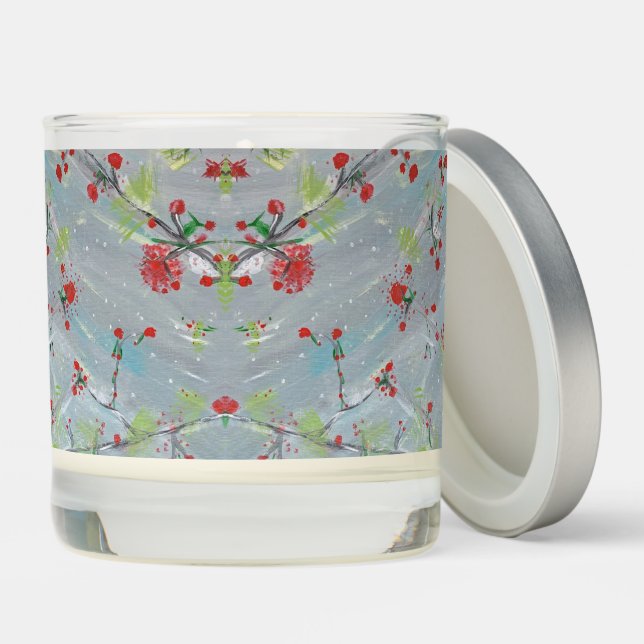 English Holly, Vanilla Scented Candle (Lid)