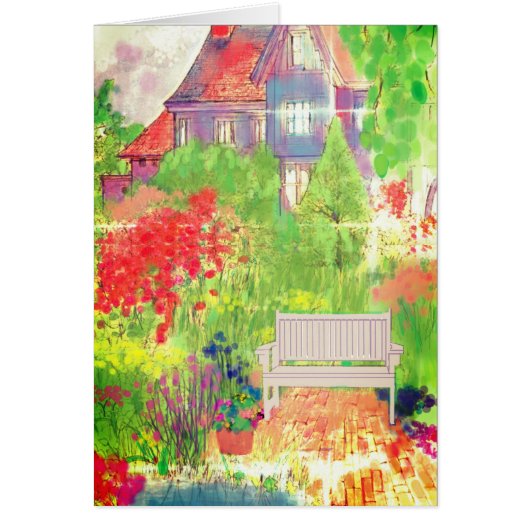 English Home and Garden Blank Card (Front)
