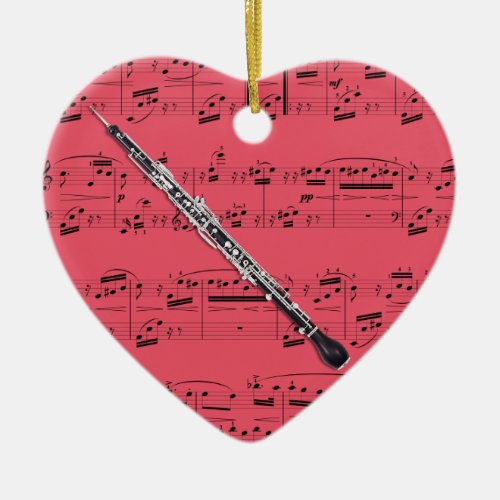 English Horn _ Pick your color Ceramic Ornament
