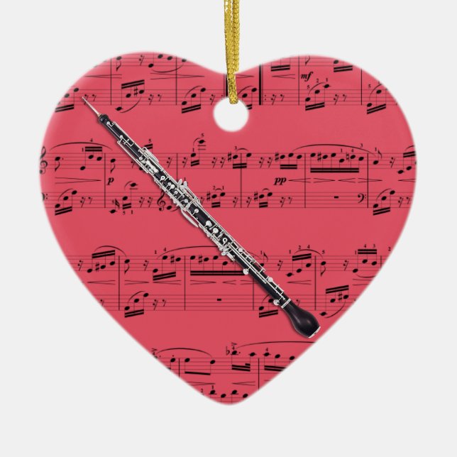 English Horn - Pick your color Ceramic Ornament (Front)