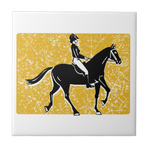 English Horse and Rider Tile