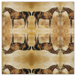 ENGLISH HORSE IN STABLE FABRIC
