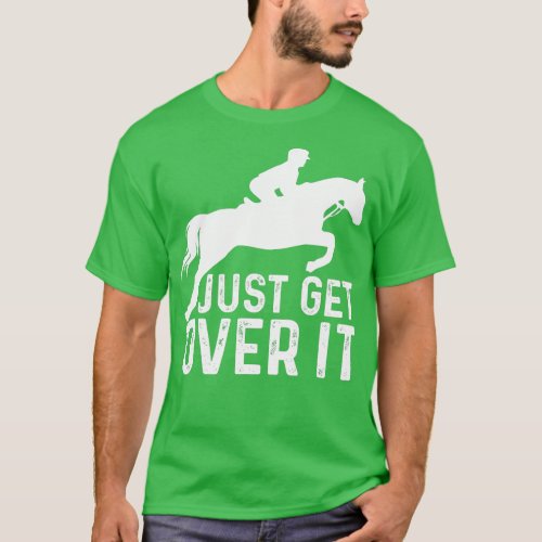 English Horse Riding Hunter Jumper Girl Horseback  T_Shirt