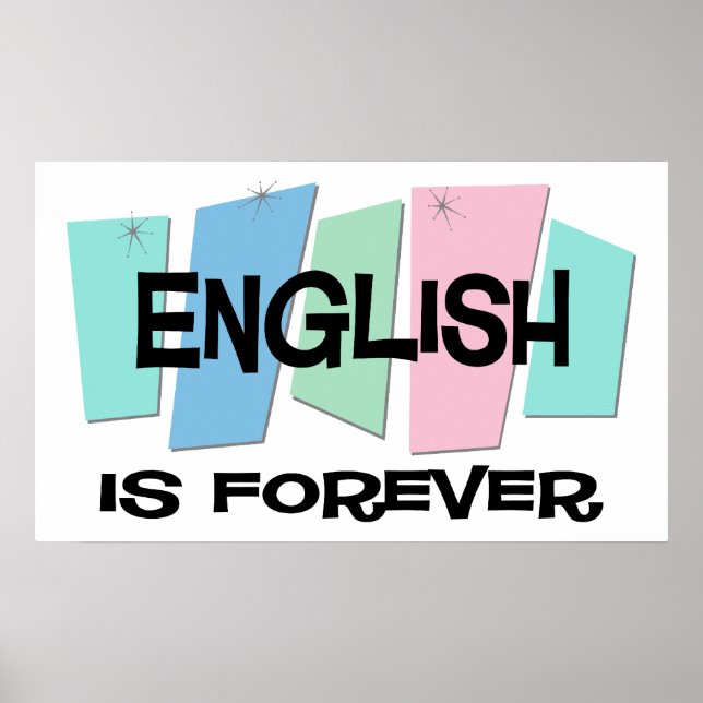 English Is Forever Poster (Front)