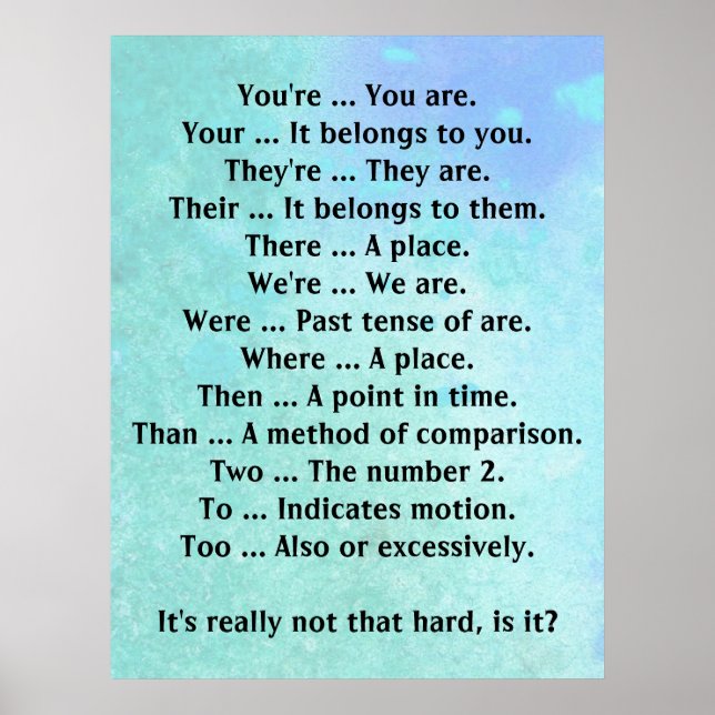 English Is Not That Hard Poster (Front)