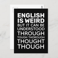 English is Weird Funny Grammar Black