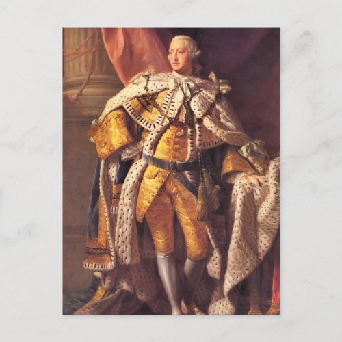 English King George III by Studio of Allan Ramsay Postcard