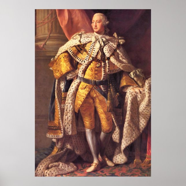 English King George III by Studio of Allan Ramsay Poster (Front)