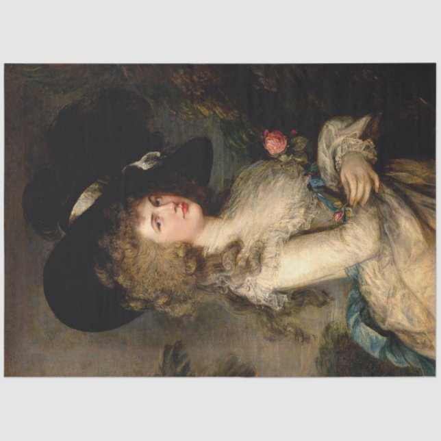 English Lady Tissue Paper (Front)