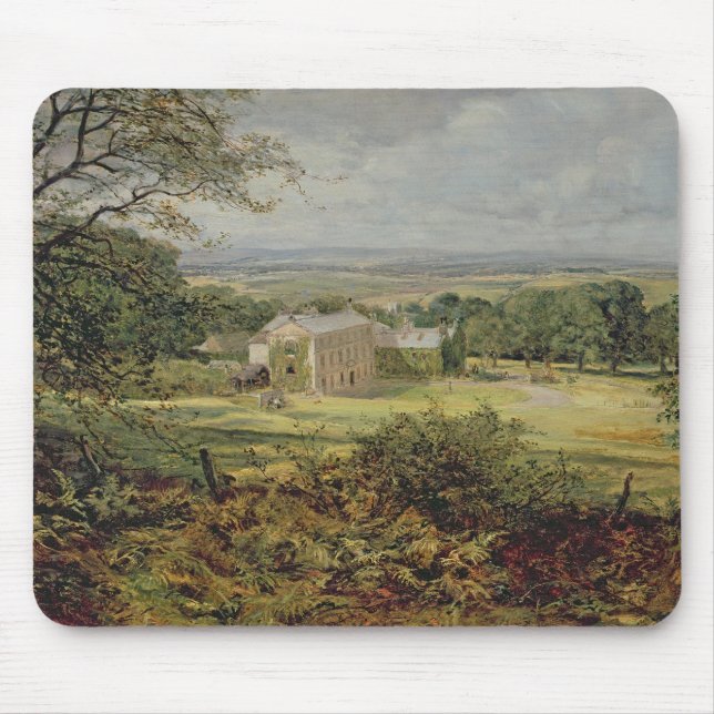 English landscape with a house, 19th century mouse pad (Front)