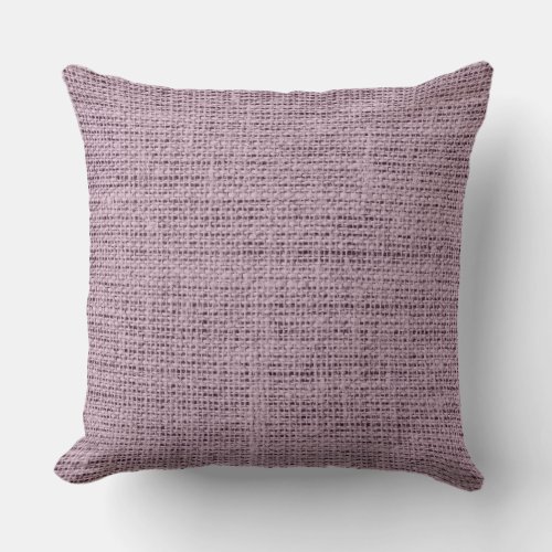 English lavender Burlap Rustic Linen Throw Pillow