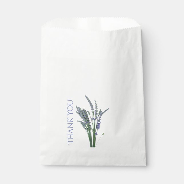 English Lavender Favor Bag (Front)