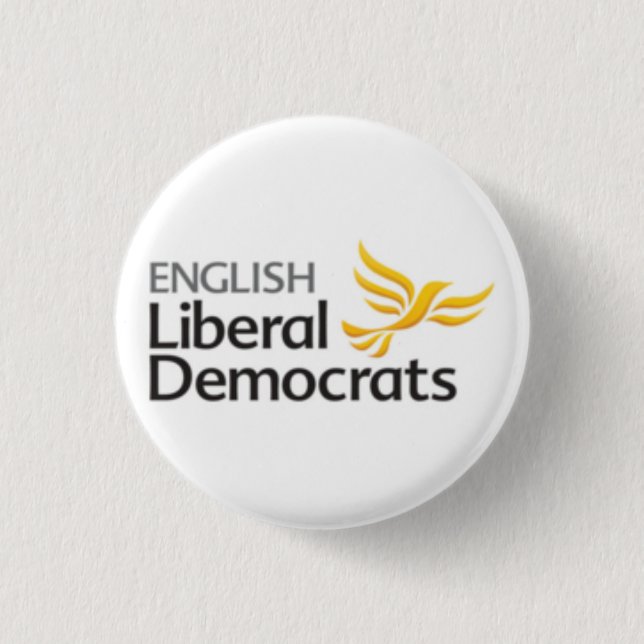 English Liberal Democrats Button (Front)