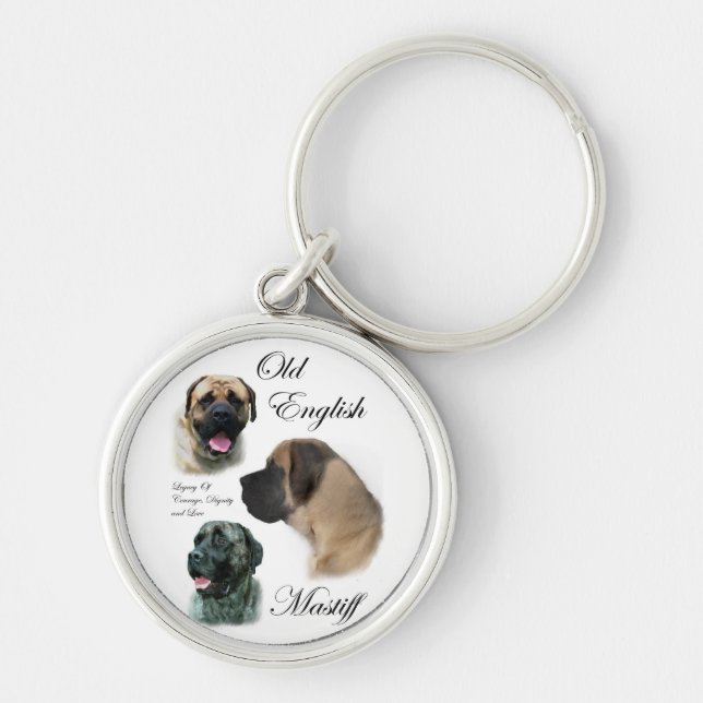 English Mastiff Art Keychain (Front)