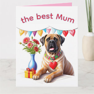 English Mastiff best Mom Mother's Day Card