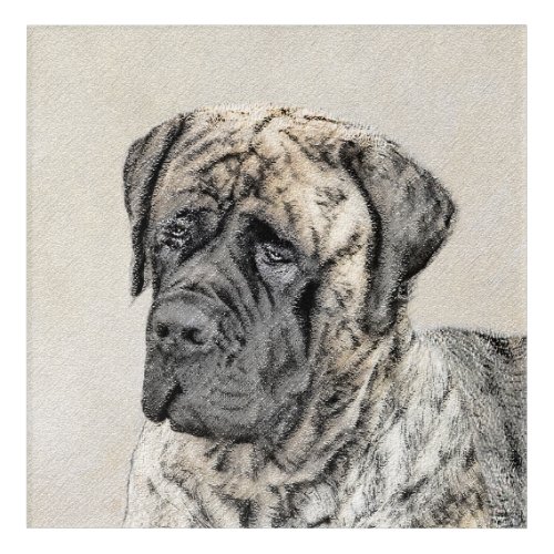 English Mastiff Brindle Painting _ Dog Art