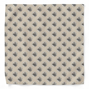 English Mastiff (Brindle) Painting - Dog Art Bandana