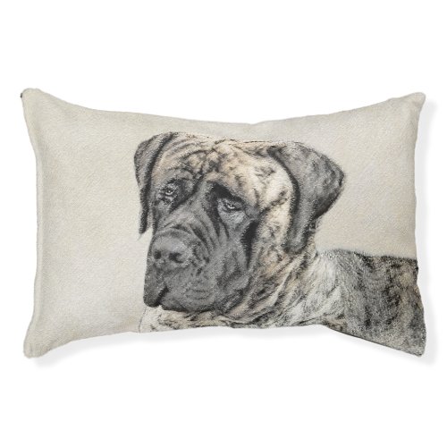 English Mastiff Brindle Painting _ Dog Art Pet Bed