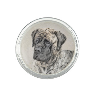 English Mastiff (Brindle) Painting - Dog Art Ring