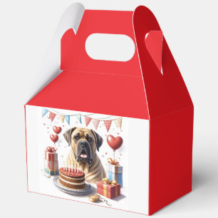 English Mastiff Bulldog Birthday  Favor Boxes
