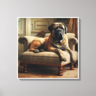 english mastiff  canvas print