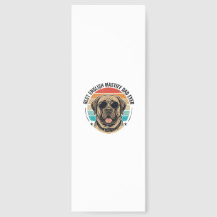 English Mastiff Dad Vintage Sunset Dog Vector Desi Bookmarks
