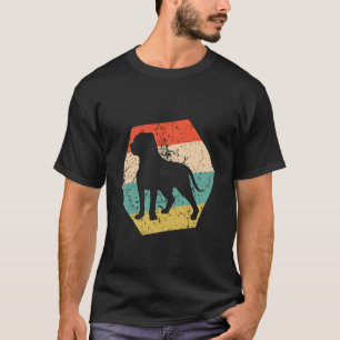 English Mastiff Dog Breed Retro Distressed Hexagon T-Shirt