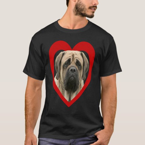 English Mastiff  Dog Heart   English Mastiff T_Shirt