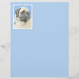 English Mastiff (Fawn) Painting - Original Dog Art