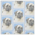 English Mastiff (Fawn) Painting - Original Dog Art Fabric