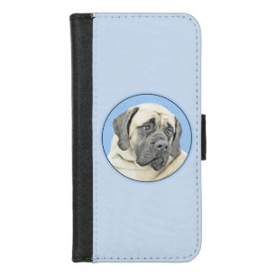 English Mastiff (Fawn) Painting - Original Dog Art iPhone 8/7 Wallet Case