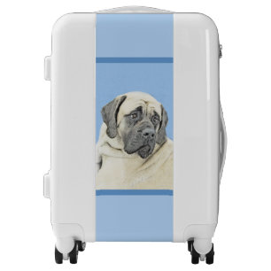 English Mastiff (Fawn) Painting - Original Dog Art Luggage