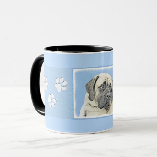 English Mastiff Fawn Painting _ Original Dog Art Mug