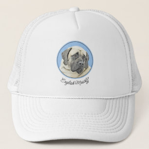 English Mastiff (Fawn) Painting - Original Dog Art Trucker Hat