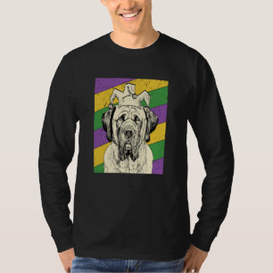 English Mastiff Jester Mardi Gras Dog Mom or Dad T-Shirt