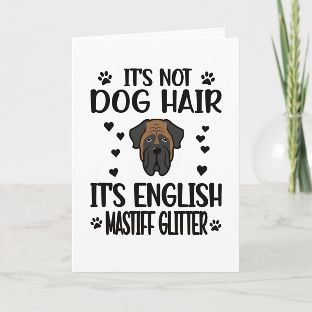 English Mastiff Lover English Mastiff Mom Dog Dad Card (Front)