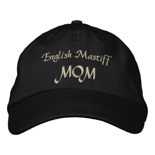 English Mastiff Mom Gifts Embroidered Baseball Cap (Front)