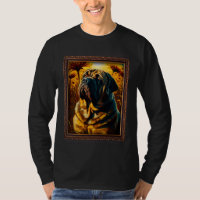 English Mastiff Painting Sunflower Flower Mom Wome
